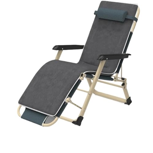 Tumbona plegable para adultos, silla reclinable de doble propósito, transpirable, para oficina, cama siesta, tubo de dos caras, silla plegable (color 5)