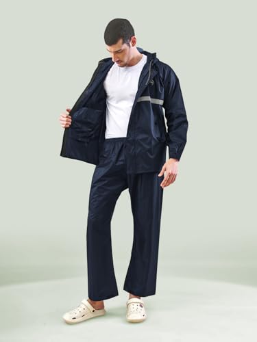 Image of LUX VENUS Reflecting Design Tapping Rain Suit for Men