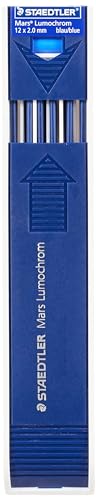 Mines de dessin 2mm bleue Staedtler 204, fini les mines cassées avec ce lot de 2 étuis