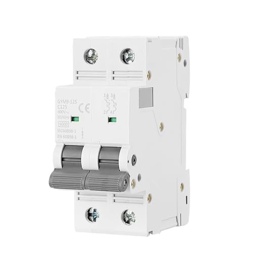 Disjoncteur GYM9-125 2P 125A AC 400V 6KA format compact 35.6mm