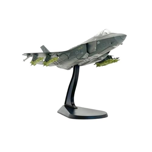 Caza F-35A a escala 1/72 en color verde militar para decorar vitrinas y despachos de coleccionistas