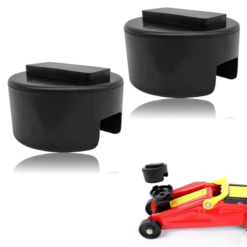 Image of Car Lifting Jack, Slotted Rubber Jack Pad Compatible with for BMW 1 3 4 5 Series Lifting Wear-Resistant Support Chassis, Repair Tool Frame Protector (2 Pack)