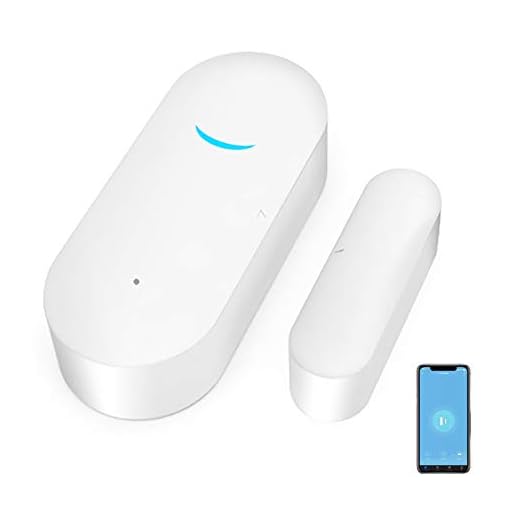 WiFi Door Window Sensor Detector: Wireless Security Alarm Door Sensor, Tuya Door Open Contact Sensor, Compatible with Alexa,Google Home,Siri, Smart Door Sensors for Home Business Security (1 Pack)