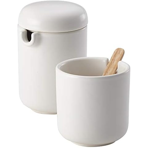 BonJour Sahne- und Zucker-Set, 100% Steingut 2 Piece matt weiß Cover