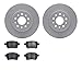 Dynamic Friction Company Rear Geospec Brake Rotors with 5000 Advanced Brake Pads 4502-07009