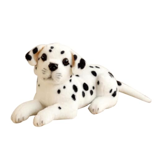 HONITANO Peluche de Perro Pequeño, Juguete de Peluche Kawaii de Animal Suave y Duradero, Obsequio Infantil Diseño de Perro Manchas, Adecuado para Decoración y Juego Educativo
