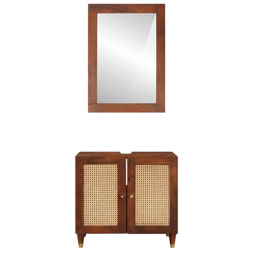 Muebles de baño de madera maciza que optimizan el espacio con estilo 6