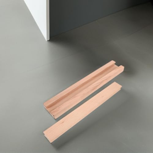 Guías correderas de madera maciza NUOBESTY de 2 piezas para cajones suaves en cocinas y oficinas 7