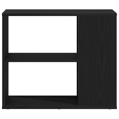 Aparador de roble negro de 60x30x50 cm que ahorra espacio en salón 7