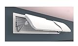CVNIMV Ausblasdeflektor für zentrale Klimaanlagen, Seitenwand-Windabweiser für zentrale Klimaanlagen, einziehbar, 180 ° einstellbare Windrichtung