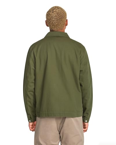 Image of Volcom Men's Palm Drive Faux Sherpa Lined Jacket - Utility Workwear