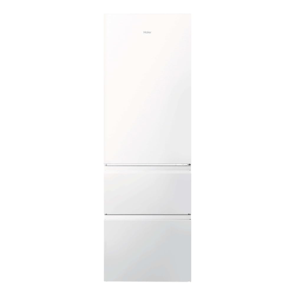 Haier 3D 60 Series HTR3618CNPW - Frigorífico Combi, 360L, Cajones Direct Access, Air Surround, Motor Inverter, Cajón 0º Fresh Zone, Total No Frost,Ancho 59,5 cm, Alto 185 cm,Iluminación LED, Blanco