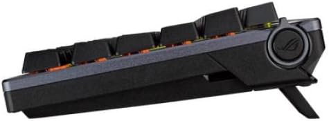 ASUS ROG Azoth Wireless Mechanical Gaming Keyboard โ 75% TKL, Tri-Mode Connectivity, Hot Swappable Pre-lubed ROG NX Blue Switches, PBT Keycaps, RGB, OLED Display, PC/Mac Support - Black