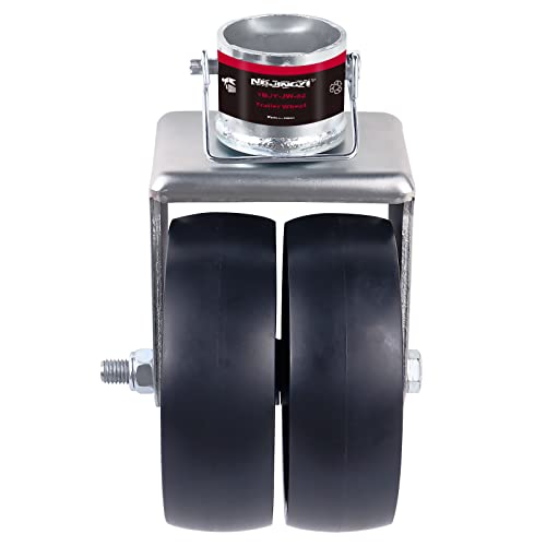 Nbjingyi 6" 2000Lbs Dual Trailer Swirl Jack Caster Wheel With Pin Fits Any Jack Better Soft Ground Roll #TOP1