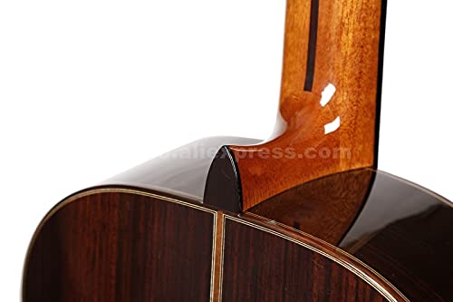 CJWSLYT Guitare professionnelle faite à la main 99,1 cm avec dessus en cèdre/corps en palissandre massif + étui rigide… - Les Beatles, Paul McCartney, John Lennon, RIngo Starr, George Harrison CJWSLYT Guitare professionnelle faite à la main 99,1 cm avec dessus en cèdre/corps en palissandre massif + étui rigide… – Image 6