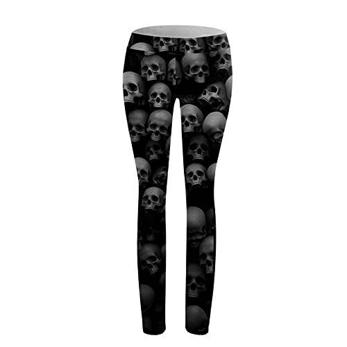 Briskorry Leggings voor dames, Halloween, print, yoga, sportbroek, stretch, hoge taille, yogabroek, hoge band, niet… - Image 3