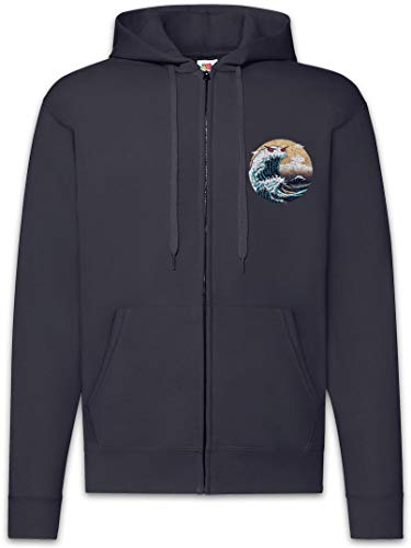 Kanagawa Monster Wave Zip Hoodie idéal pour un style urbain casual