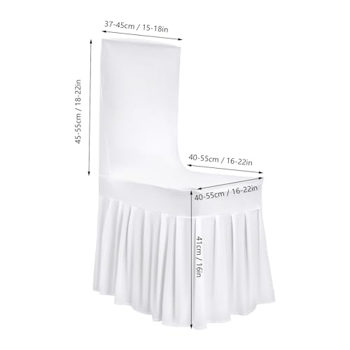 Housse de chaise extensible blanche x20 pour banquet de mariage