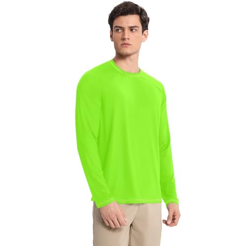 Green Color Shirts Summer UPF 50+ Slim fit Comfort Mens Sun Protection Long Sleeve Summer3