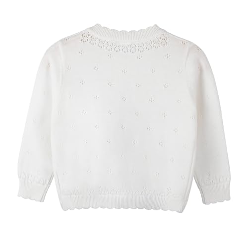 Image of Danny D Toddler Girls Open Front Shrug Cardigan Children Knit Long Sleeve Bolero with Button Closure for 2Years-7Years