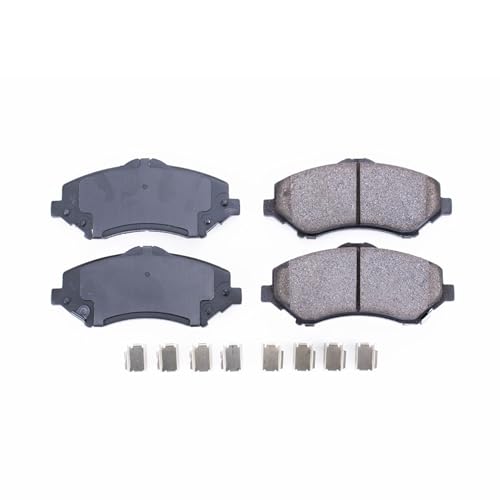 Image of PowerStop Front Brake Pads for Chrysler Town & Country 2008-16 |Dodge Grand Caravan 2008-16 |Journey 2009-13 |Nitro 2007-11 - Z17 Ceramic Brake Pads with Installation Hardware, 17-1273
