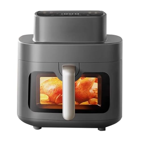 Easnuroz Freidora De Aire Doméstica 6L Horno Freidora Multifuncional Smart Touch Screen No-Flip Air Fryer