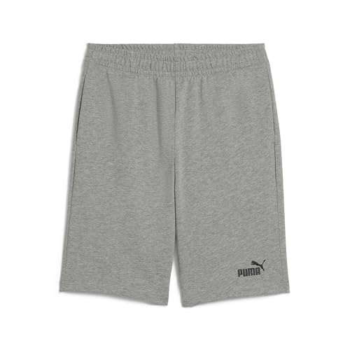 PUMA Youth Kids Unisex ESS No. 1 Logo Jersey Shorts Grey Size 13-14Y