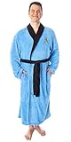 INTIMO Star Trek The Original Series Adult Costume Fleece Plush Robe Bathrobe - (Spock, One Size)