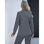 LookbookStore 2 Piece Pant Suits for Women Dressy Blazer High Waisted Straight Leg Pants Sets Business Casual Outfits - Image 4