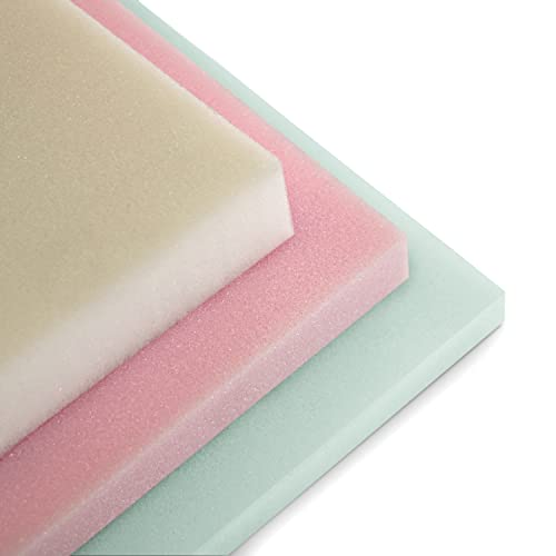 HAPPERS Plancha de Espuma Multiusos 60x120x10cm-D20 kg/m3. Tapicería, colchón, camper, sofás, relleno, manualidades