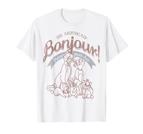 Disney Les Aristochats Bonjour Picture Purr-fect T-Shirt