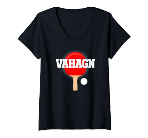 Photo de Vahagn Name Raquette de tennis de table pour garçon T-Shirt avec Col en V