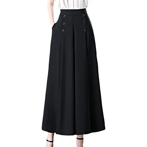 Women's Wide Leg Palazzo Pants with Pockets Light Weight Loose Comfortable Casual Trousers Pants