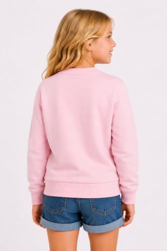 Image of DYCA By Bodycare Girls Full Sleeve Sweatshirt | Round Neck Comfortable Regular Fit | Casual Sweatshirt for Kids Everyday Wear