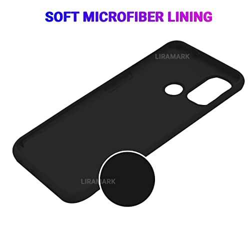 Image of LIRAMARK Liquid Silicone Soft Back Cover Case for OnePlus Nord N100 5G / 1+Nord N100 (Black)