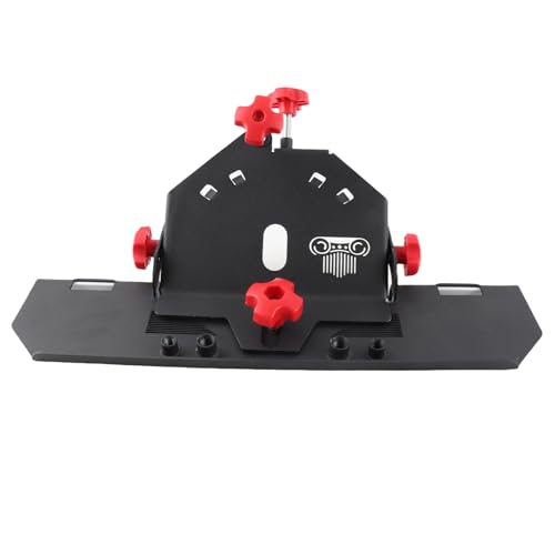 MUNEFE Herramienta de biselado de 45 grados, soporte para amoladora angular, herramienta de biselado de azulejos, adecuada para instalación en amoladoras angulares, cortadores o (Red Screw)