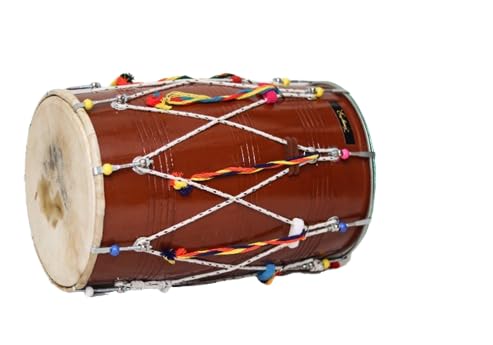 Euphony Musical Instruments Euphony-Wooden Dhol Bhangra Dhol/Wooden ...