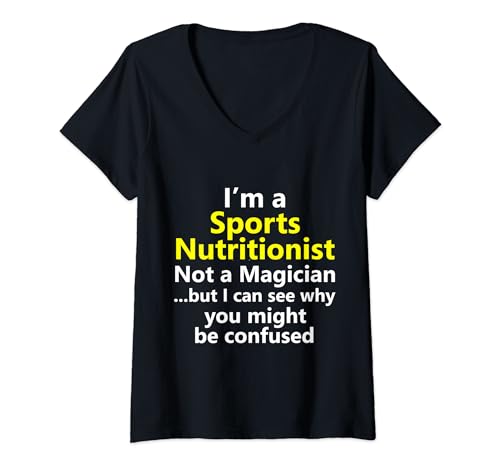 Damen Berufsbezeichnung Sporternährungsberater Beruf Beruf T-Shirt mit V-Ausschnitt