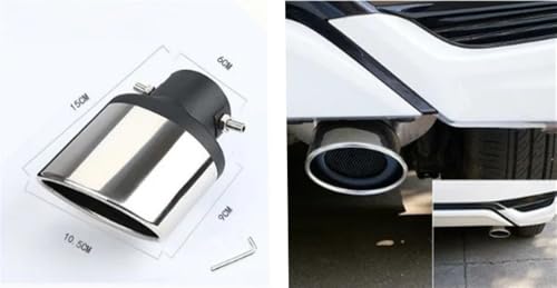 Cubiertas tubos escape cromadas de alta resistencia para Land Cruiser y Prado 6