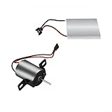 Haushaltslüftergenerator DC3-5V für Kaminlüfter und Ofenreparatur, 4-Blatt-Lüfterflügel aus ABS und Metall, kompakte Bauweise, stabil und langlebig, passend für SR-HOT Modell(370*Electric film)