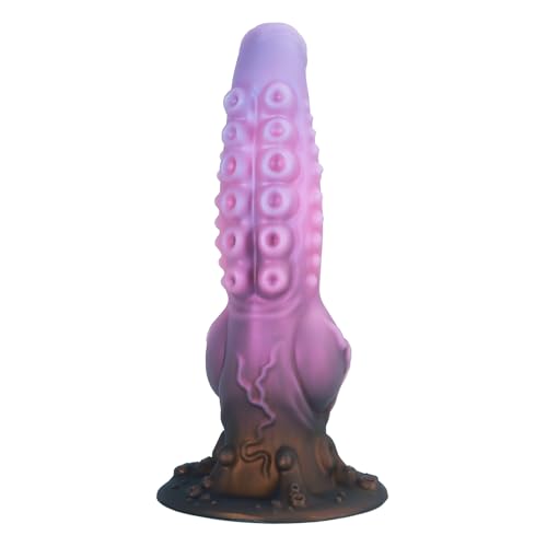 29cm Fantasy Tentakel Monster Knoten Dildo Sex Spielzeug für die Frauen Big Dildo Silikon Analdildo mit Saugnapf Animal Dildo Pferdedildo Analspielzeug Oktopus Diloschwanz für Männer Paare Sextoy
