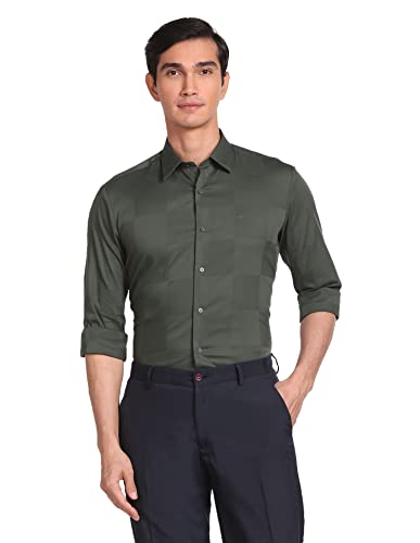 Image of Arrow Men's Checkered Slim Fit Shirt