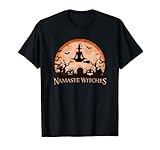 Photo Gallery namaste streghe divertente yoga halloween tema illustrazione maglietta Photo Gallery namaste streghe divertente yoga halloween tema illustrazione maglietta