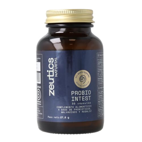 Zeutics | Berta Pedreño | Probio intest | 30 cápsulas | Complemento alimenticio a base de probióticos, malvavisco y regaliz | Salud digestiva