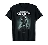 Elder Scrolls Skyrim Dragonborn In Silhouette Video Game T-Shirt