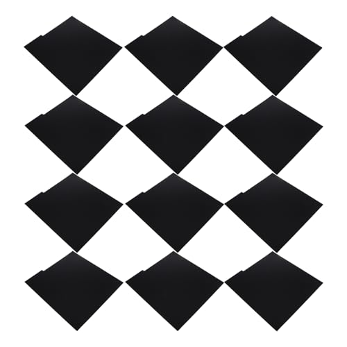 Séparateurs Disques Vinyles Noir PP Rangement Multifonctionnel d'Albums 15pcs