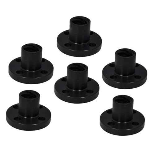 T8 Lead Screw Pom Nuts 6pcs Black Precision Positioning