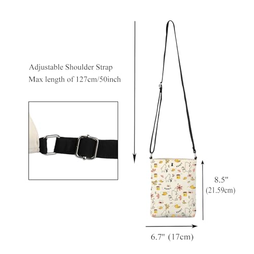 CMNIM Cartoon Bear Crossbody Bag - Bear Lover Gift for Women - Honey Bee Inspired Purse2