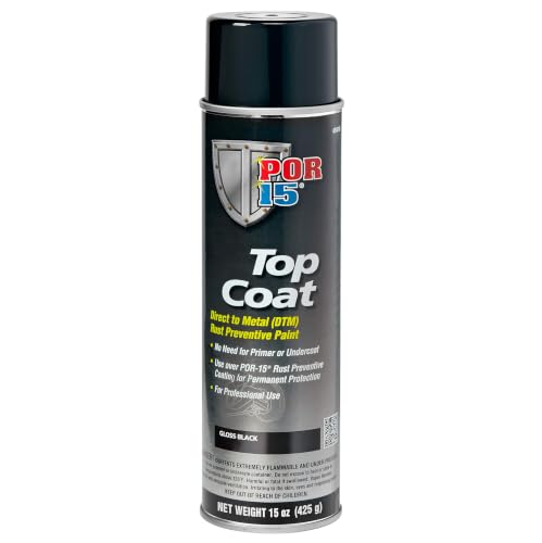 POR-15 Top Coat Spray Paint - Direct to Metal, Gloss Black