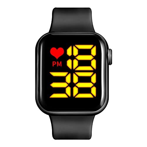 MANDAVIYA Creation Digital Dial LED Display Smart Design Kids Watch for Boys & Girls (Black) (B09X59TFP3) Amazon Price History, Amazon Price Tracker